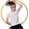 Tricou cu logo „Alb Roz Gri”