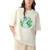 Tricou cu logo cu tematică Earth „Alb”