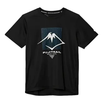 Tricou cu logo Fujitrail „Negru”