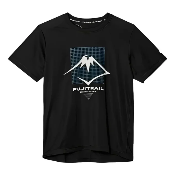 Tricou cu logo Fujitrail „Negru”