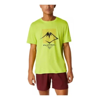 Tricou cu logo Fujitrail „Neon Lime”