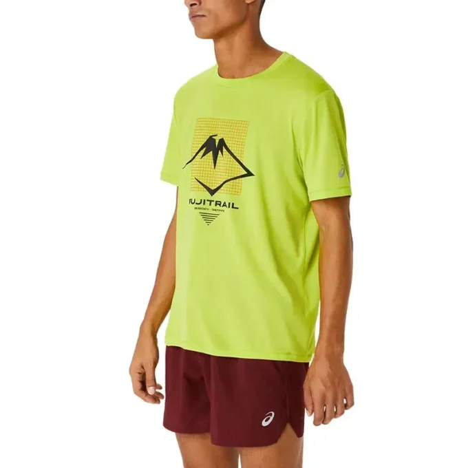 Tricou cu logo Fujitrail „Neon Lime”