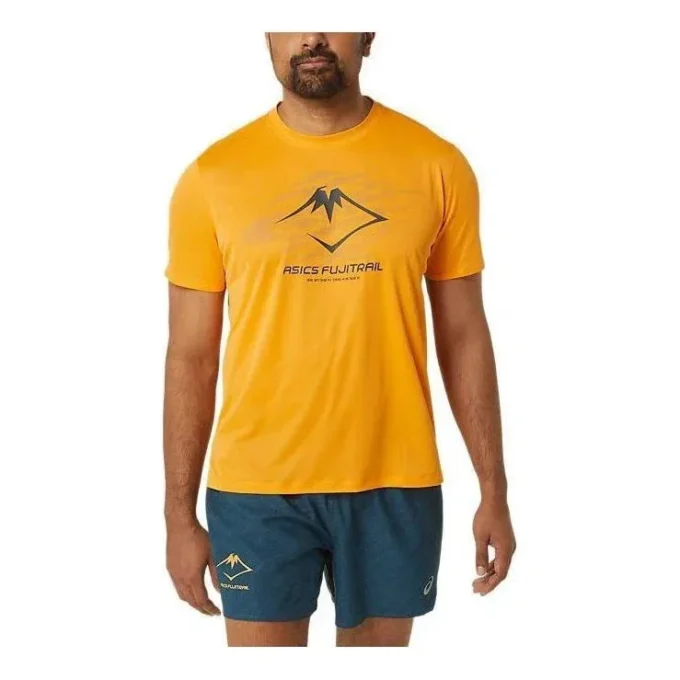 Tricou cu logo Fujitrail „Yellow”