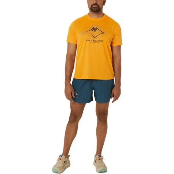 Tricou cu logo Fujitrail „Yellow”