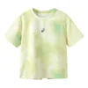 Tricou cu logo „Green Yellow White”