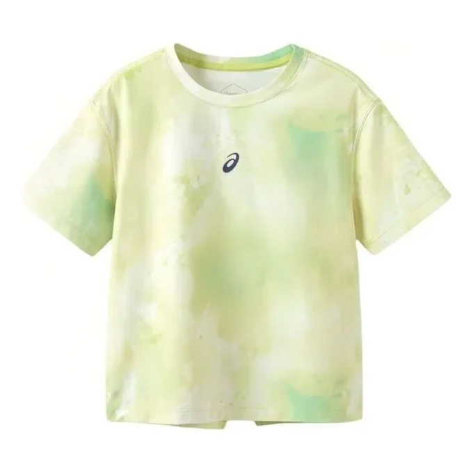 Tricou cu logo „Green Yellow White”