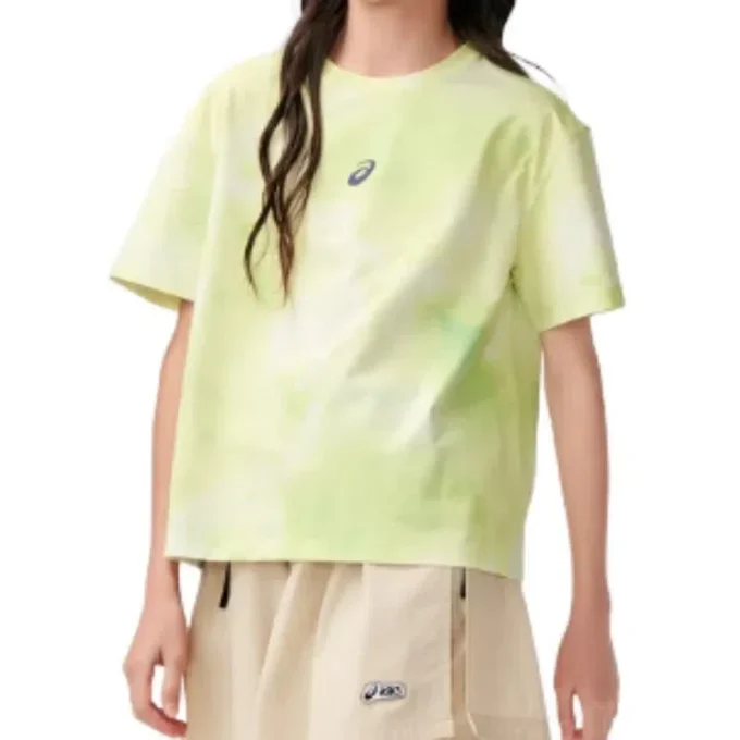 Tricou cu logo „Green Yellow White”