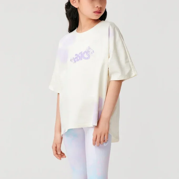 Tricou cu logo și flori „White”