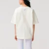 Tricou cu logo și flori „White”