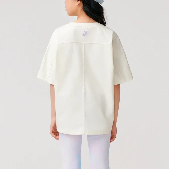 Tricou cu logo și flori „White”