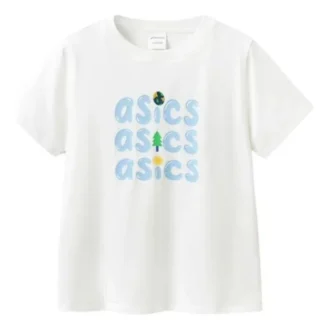 Tricou cu logo pe trei rânduri „White Blue”