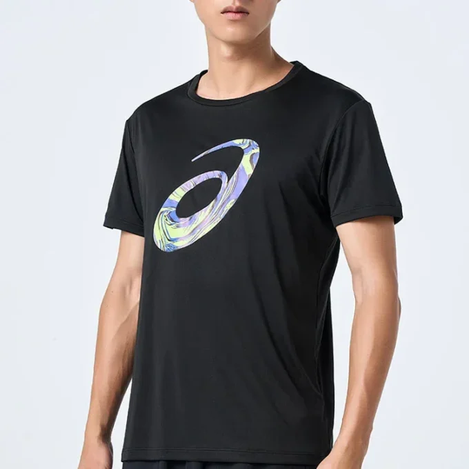 Tricou cu logo spirală SS „Negru”