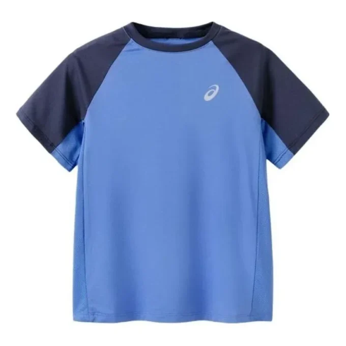 Tricou cu logo „Two Toned Blue”