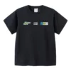 Tricou cu logo-uri multiple „Negru”