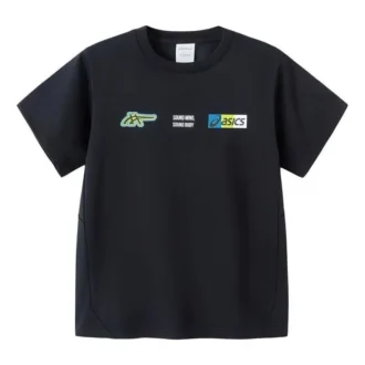 Tricou cu logo-uri multiple „Negru”