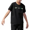 Tricou cu logo-uri multiple „Negru”
