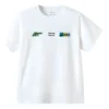 Tricou cu logo-uri multiple „White”
