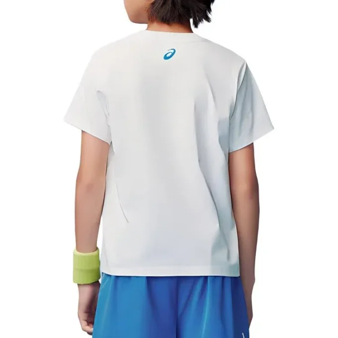 Tricou cu logo-uri multiple „White”