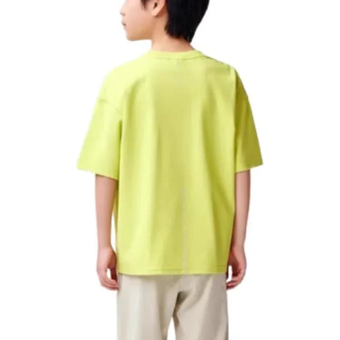 Tricou cu logo-uri multiple „Yellow White”