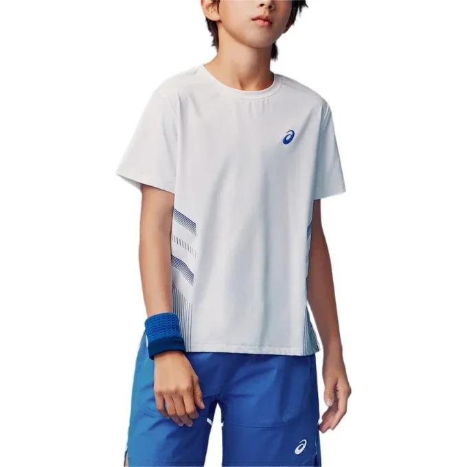 Tricou cu logo „White Blue”