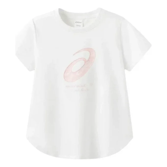 Tricou cu logo „White Pink”