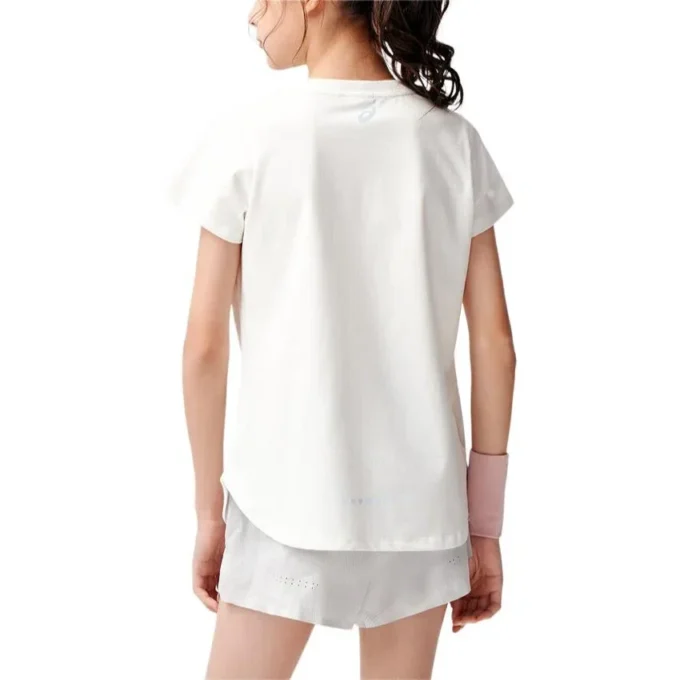 Tricou cu logo „White Pink”