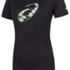 Tricou cu mânecă scurtă și imprimeu spiralat, mărimi asiatice „Performance Black”