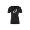 Tricou cu mânecă scurtă și imprimeu spiralat, mărimi asiatice „Performance Black”