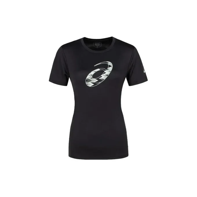 Tricou cu mânecă scurtă și imprimeu spiralat, mărimi asiatice „Performance Black”