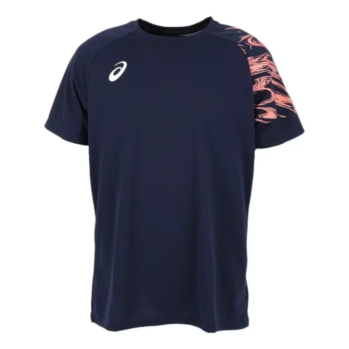 Tricou cu mânecă scurtă și imprimeu uscat „Midnight Blazing Coral”