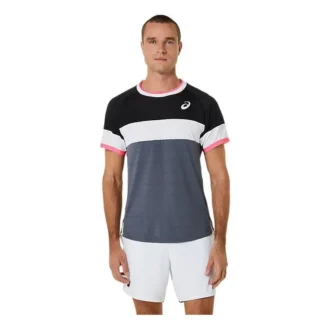 Tricou cu mânecă scurtă Match „Gri Alb Negru”