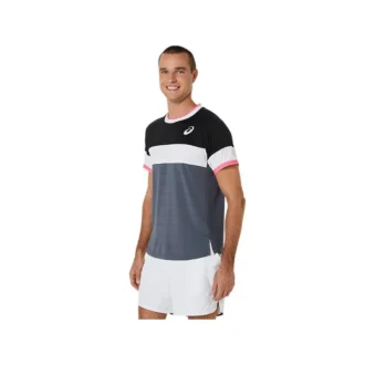 Tricou cu mânecă scurtă Match „Gri Alb Negru”