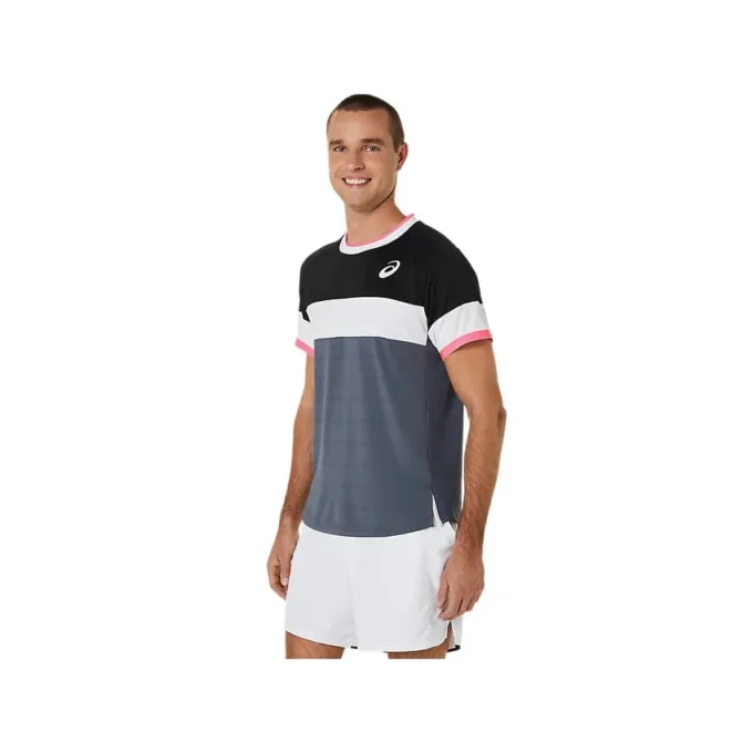 Tricou cu mânecă scurtă Match „Gri Alb Negru”