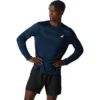 Tricou cu mâneci lungi argintiu „French Blue”