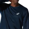 Tricou cu mâneci lungi argintiu „French Blue”