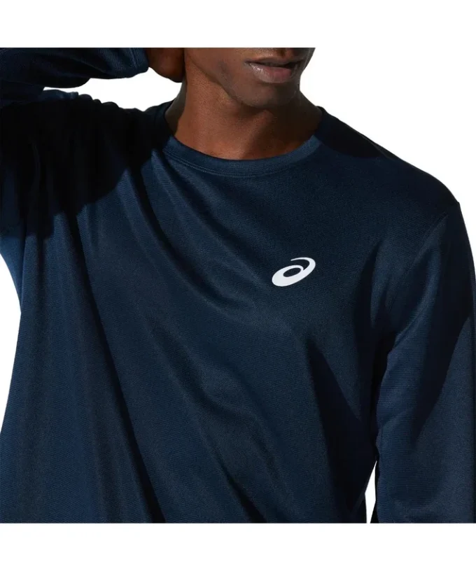 Tricou cu mâneci lungi argintiu „French Blue”