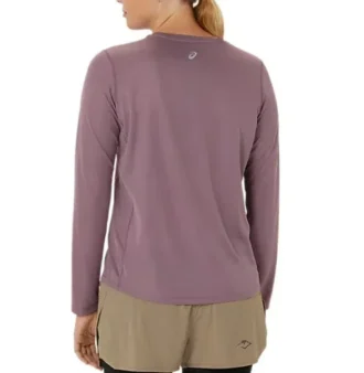Tricou cu mâneci lungi cu logo Fujitral „Dusty Mauve”