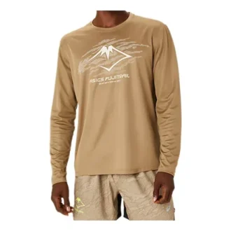 Tricou cu mâneci lungi Fujitrail Running „Oatmeal”