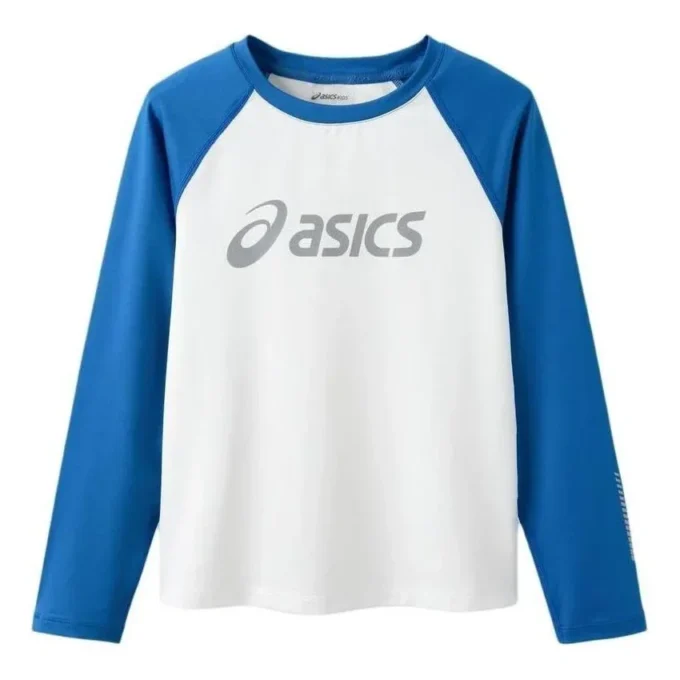 Tricou cu mâneci lungi și logo „Alb”