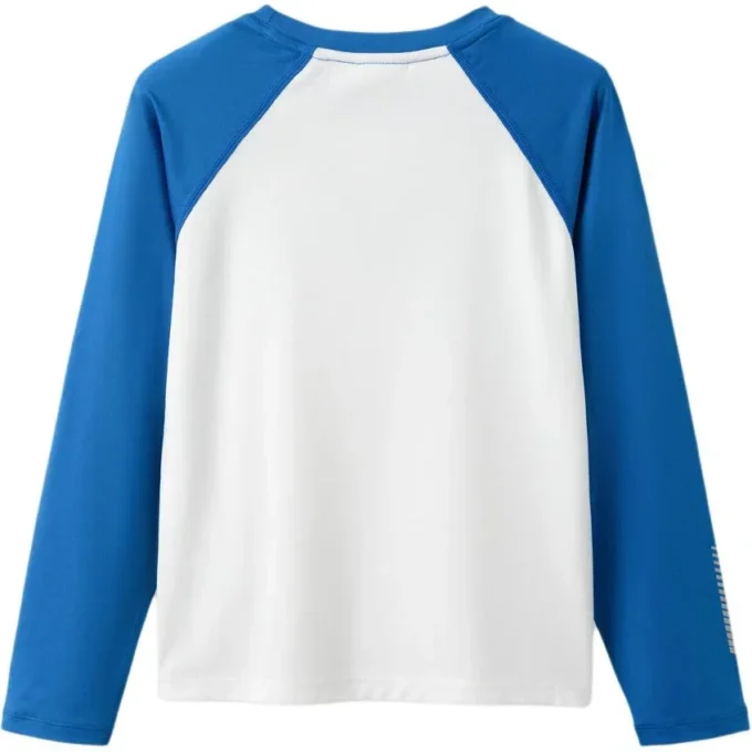 Tricou cu mâneci lungi și logo „Alb”
