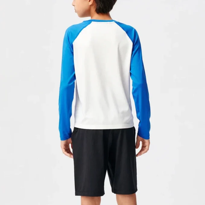 Tricou cu mâneci lungi și logo „Alb”