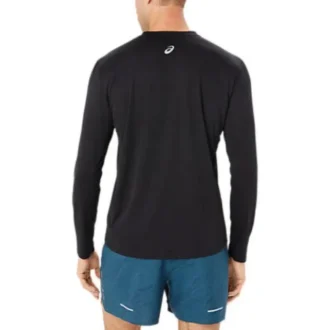 Tricou cu mâneci lungi și logo Fujitrail „Negru-Galben”