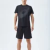 Tricou de alergare cu logo reflectorizant „Negru”