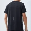 Tricou de alergare cu logo reflectorizant „Negru”