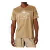 Tricou de alergare Fujitrail „Tan White”