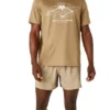 Tricou de alergare Fujitrail „Tan White”