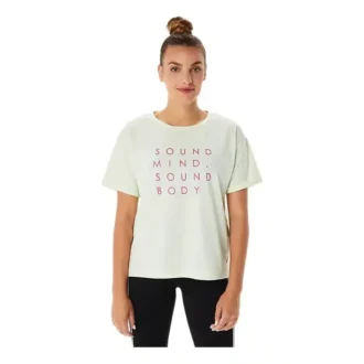 Tricou de antrenament cu imprimeu relaxat „Whisper Green”
