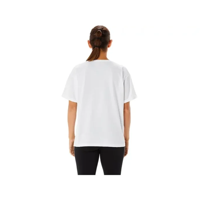 Tricou de antrenament cu imprimeu relaxat „White”
