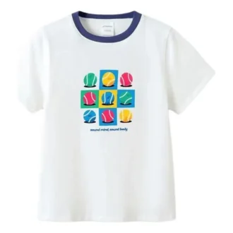 Tricou grafic Lifestyle „White Multi”