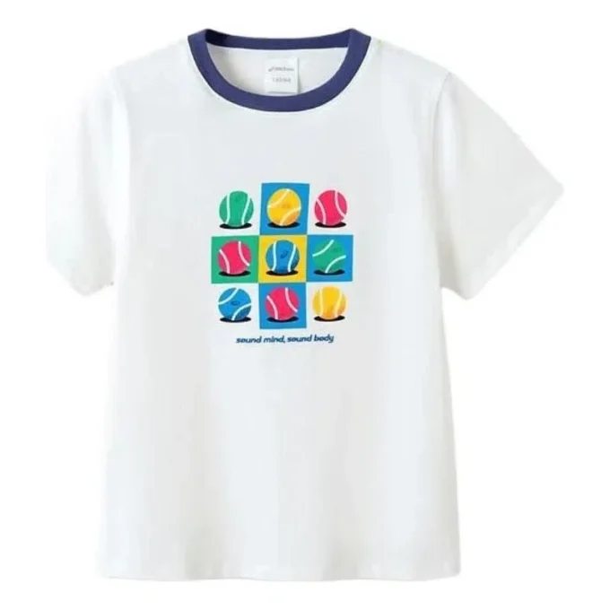Tricou grafic Lifestyle „White Multi”
